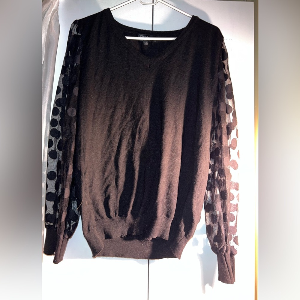 Papillon black polka dot blouse